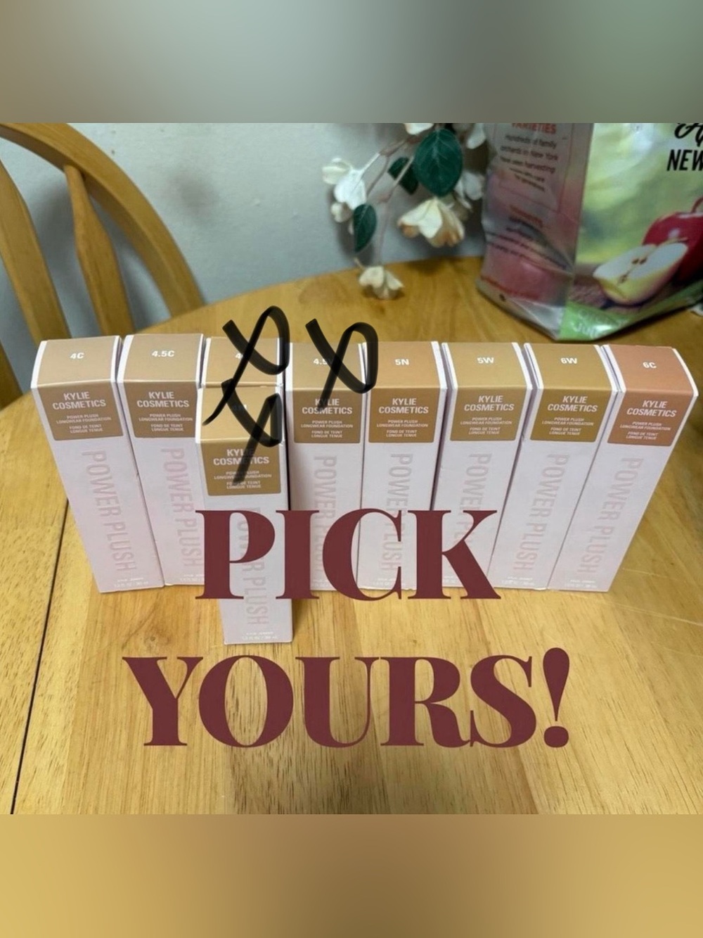 Kylie Cosmetics Power Plush Longwear Foundation ~ Pick Yours ~ BNIB, AUTHENTIC